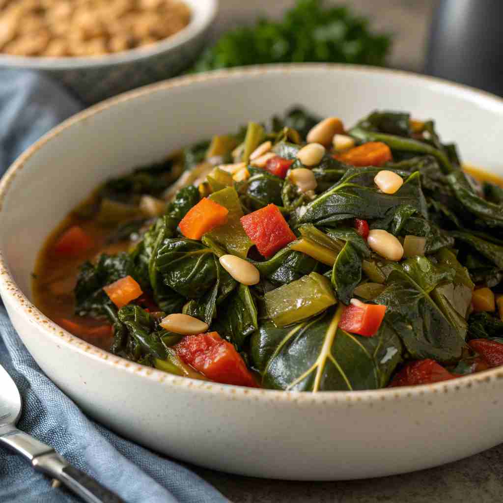 Easy Plant-Based Southern Collard Greens: Healthy & Flavorful